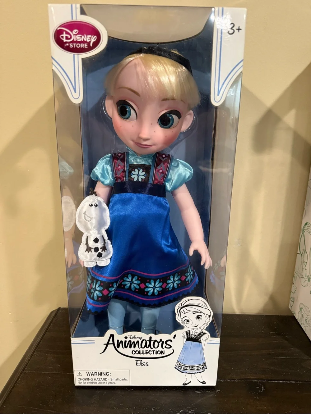 Disney Animators' Collection 16” Elsa Blue Doll - Kids Toy